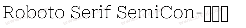 Roboto Serif SemiCon字体转换